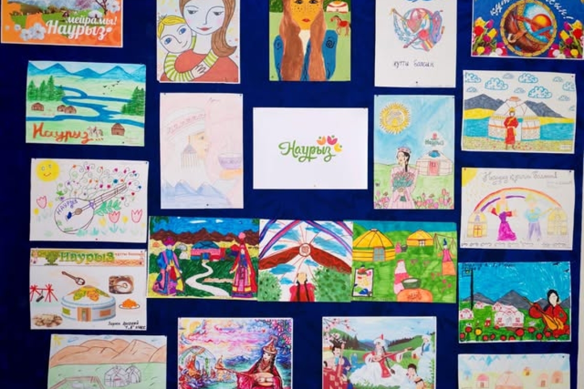 Проведён конкурс рисунков на темы «Наурыз – көктем мейрамы» и «Ғажайып Наурыз»